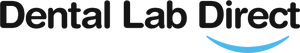 Logo of Dental Lab Direct with a blue smiley face symbol.