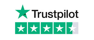 Trustpilot logo with five-star rating on a white background