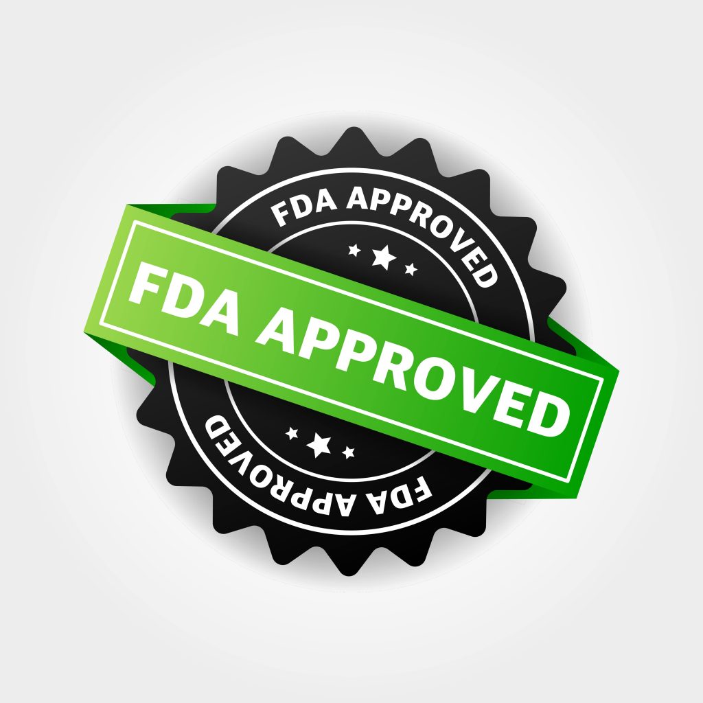 materials and products approved by FDA